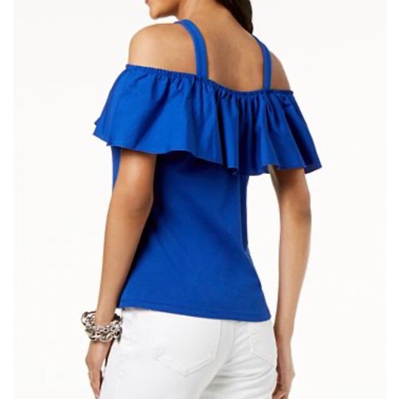 INC Ruffled Off The Shoulder NWOT Size XL - Picture 2 of 4